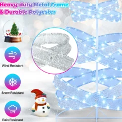 7' Pre-Lit Spiral Christmas Tree Decoration