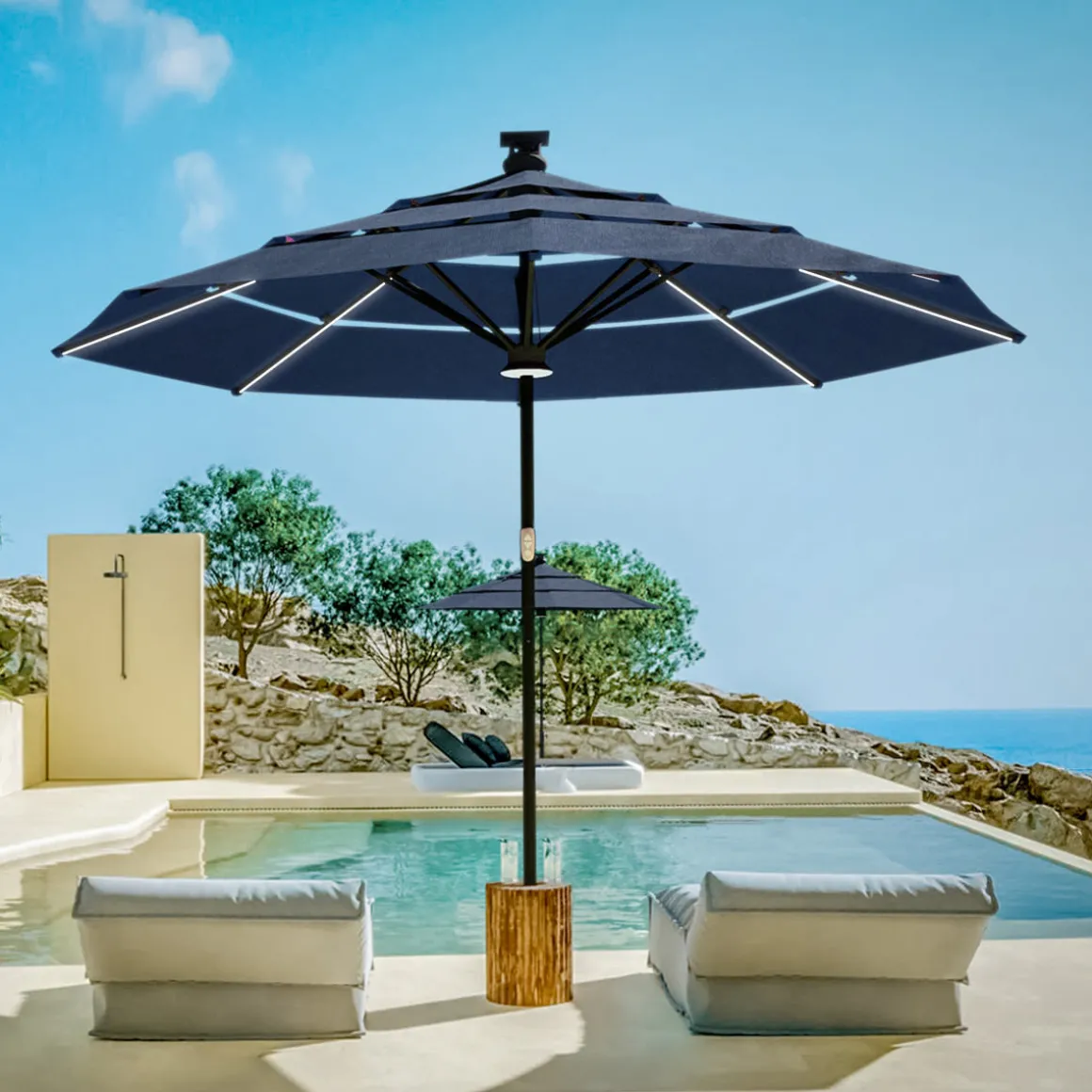 11' Smart Outdoor Umbrella