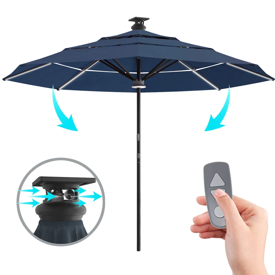 11' Smart Outdoor Umbrella