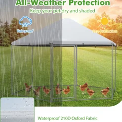 13' Wire Mesh Hexagonal Chicken Coop