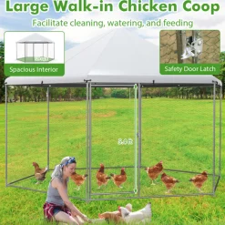 13' Wire Mesh Hexagonal Chicken Coop