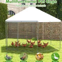 13' Wire Mesh Hexagonal Chicken Coop