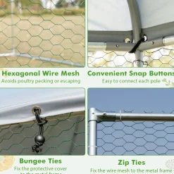 13' Wire Mesh Hexagonal Chicken Coop