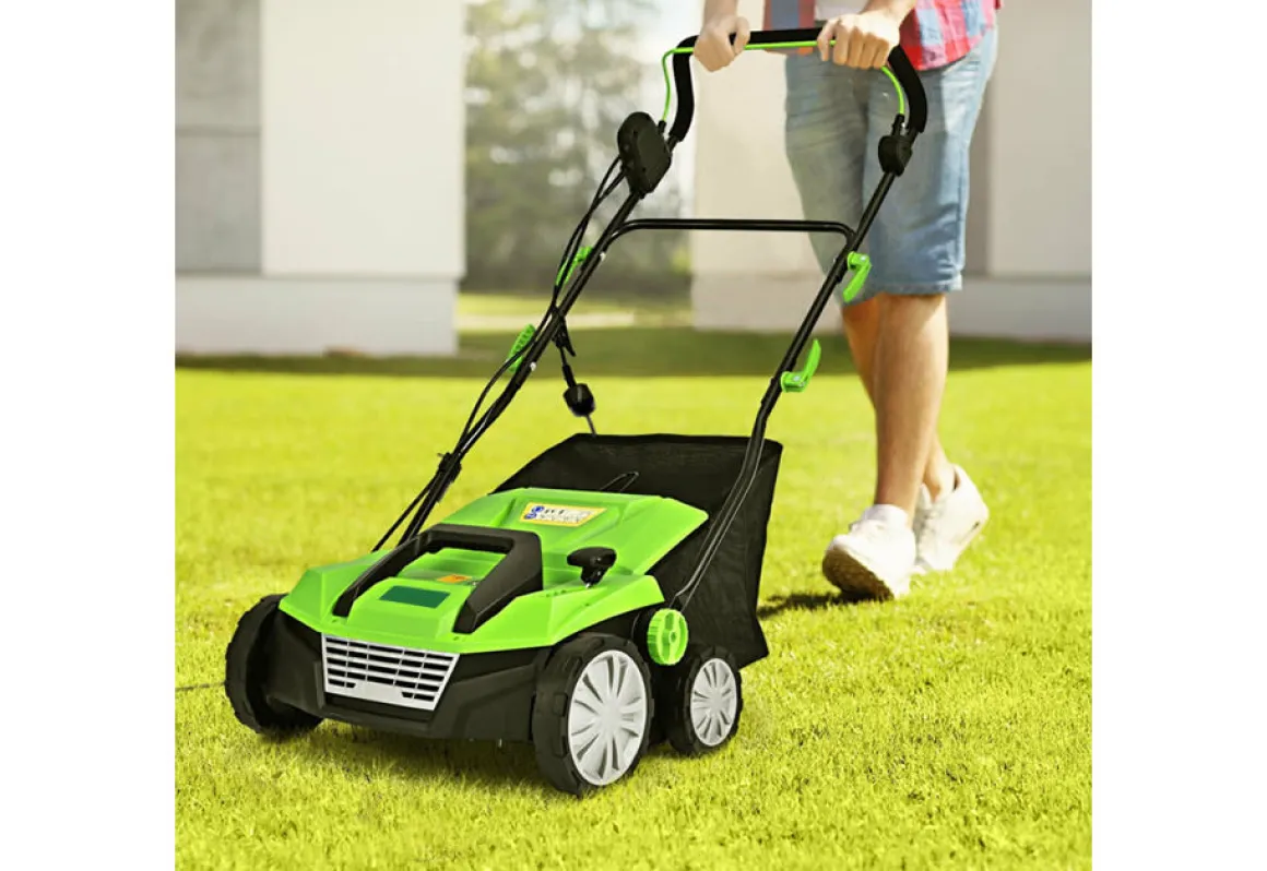 15'' Corded Electric Lawn Dethatcher