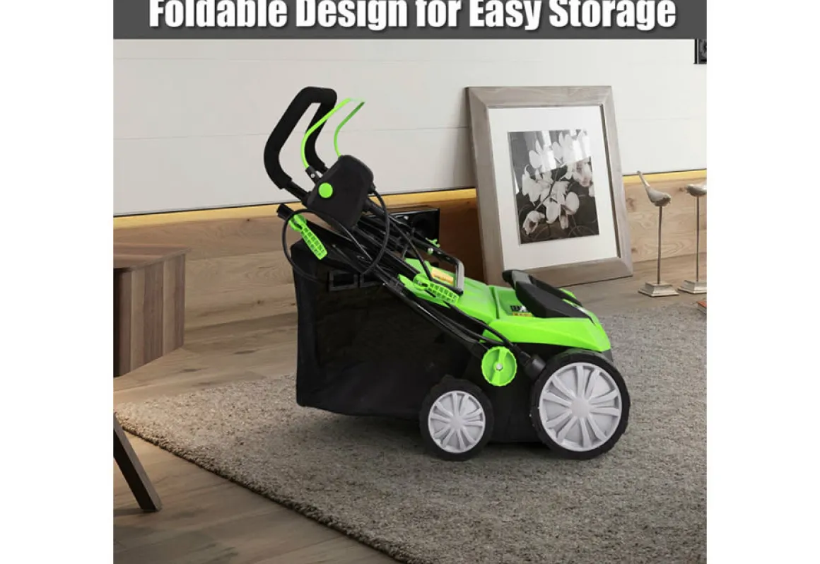 15'' Corded Electric Lawn Dethatcher