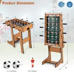 27'' Folding Foosball Table