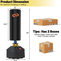 68'' Freestanding Punching and Kickboxing Bag