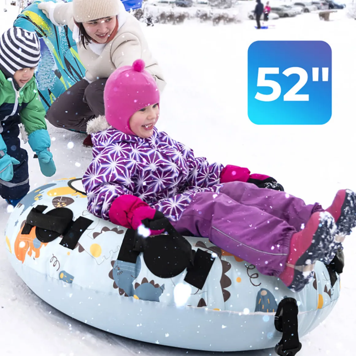 52'' Heavy-Duty Inflatable Snow Sled