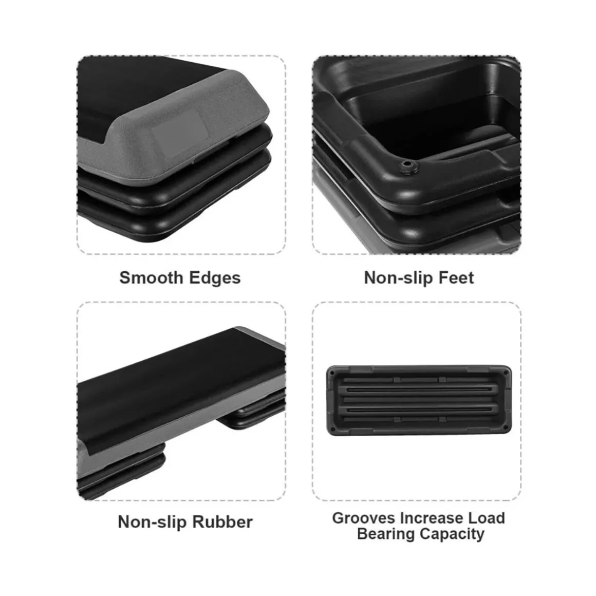 43'' Height Adjustable Fitness Aerobic Step Platform