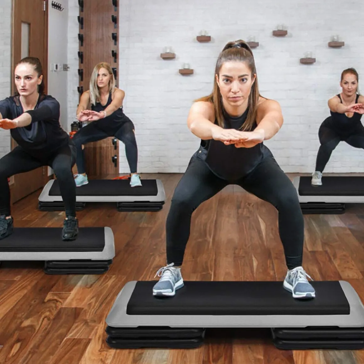 43'' Height Adjustable Fitness Aerobic Step Platform
