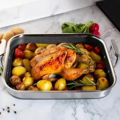 14'' Hybrid Nonstick Roasting Pan with Rack