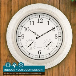 21'' Indoor-Outdoor Atomic Wall Clock