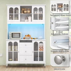 73'' Kitchen Pantry Storage Cabinet