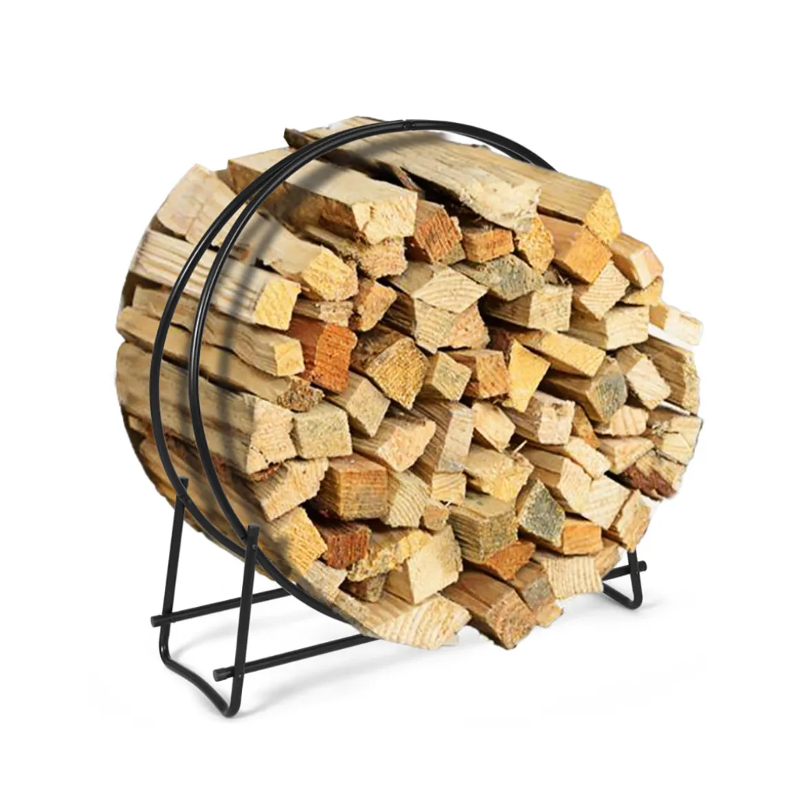 40'' Log Hoop Firewood Storage Rack