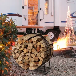 40'' Log Hoop Firewood Storage Rack