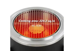 22'' Outdoor Smokeless Wood-Burning Fireplace