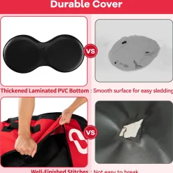 80'' 2-Person Heavy-Duty Inflatable Snow Sled