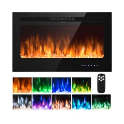 36'' Recessed/Wall-Mounted Electric Fireplace