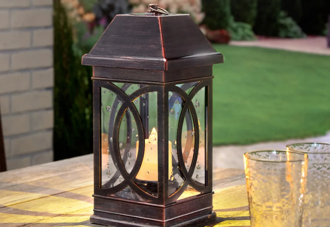 15'' Solar Powered Candle Lantern