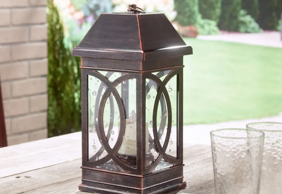 15'' Solar Powered Candle Lantern