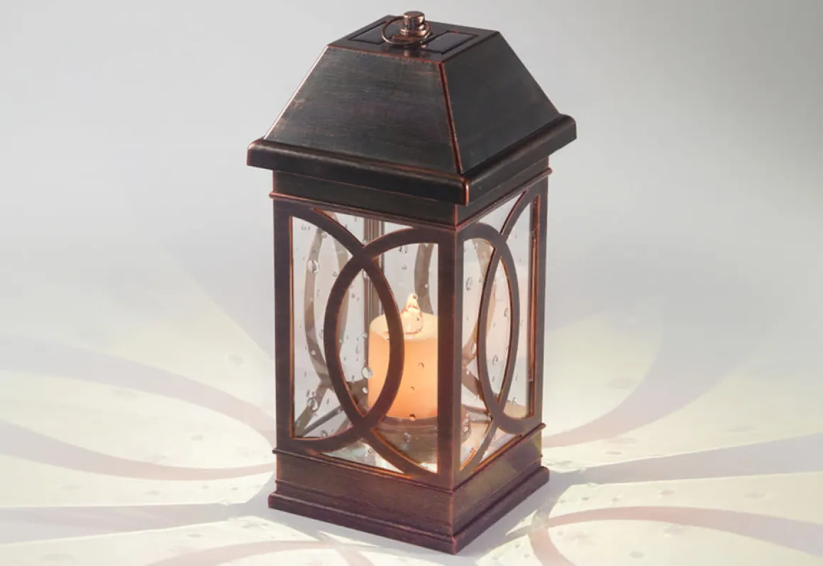 15'' Solar Powered Candle Lantern