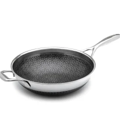 12'' Stainless Hybrid Nonstick Wok