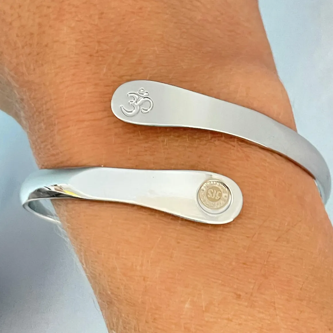 Yoga Om Engraved Bracelet